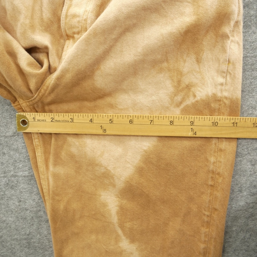 Reformation Jeans Womens 27 Brown Beige Denim Cynthia High Rise Tie Dye - Picture 8 of 12
